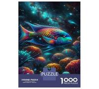 Rompecabezas Difícil para Adultos De 1000 Piezas Colorful Fish Art Print Rompecabezas para Adultos Juegos Relajantes Difícil Desafío Educativo Difícil 70x50cm/1000pcs