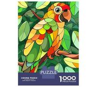 Rompecabezas Difícil para Adultos De 1000 Piezas Colorful Parrot on A Branch Rompecabezas para Adultos Juego Familiar Difícil Gran Regalo para Jugar 70x50cm/1000pcs