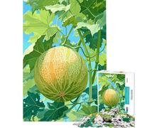 Rompecabezas difícil para Adultos de 1000 Piezas con ilustración de un melón creciendo en una Vid Juguetes educativos y relajantes Regalo Educativo para cumpleaños (tamaño 50x75cm)