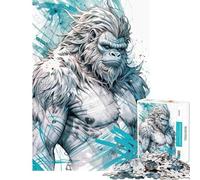 Rompecabezas difícil para Adultos de 1000 Piezas con ilustración de Yeti Actividades Divertidas en casa Juguete de desafío difícil Decoración de Pared para Mayores de 14 años Juego (50x75cm)