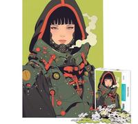 Rompecabezas difícil para Adultos de 1000 Piezas con Personaje Femenino Cyberpunk Juguetes educativos y relajantes Regalo Educativo para cumpleaños (tamaño 38x52cm)