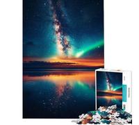 Rompecabezas difícil para Adultos de 1000 Piezas con Reflejos del Cielo Estrellado Rompecabezas para Adultos Juegos relajantes Vacaciones en casa para Pasar el rato Regalo de cumpleaños Regalos