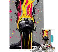 Rompecabezas difícil para Adultos de 1000 Piezas con Retrato Abstracto y Pintura Actividades Divertidas para Hacer en casa en Familia Juegos Divertidos Apto para Mayores de 14 años 50x75cm