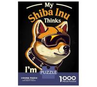 Rompecabezas Difícil para Adultos De 1000 Piezas Cool Cyber Dog Shiba Inu Rompecabezas para Adultos Juego Familiar Difícil Gran Regalo para Jugar 70x50cm/1000pcs