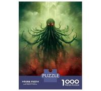 Rompecabezas Difícil para Adultos De 1000 Piezas Cthulhu Like Creature Rompecabezas para Adultos Juguetes Antiestrés Desafío Educativo De Corte De Precisión 38x26cm/1000pcs
