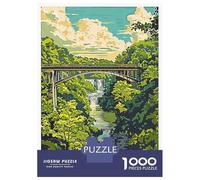 Rompecabezas Difícil para Adultos De 1000 Piezas Cuyahoga Valley Waterfall Rompecabezas Antiestrés Juguetes De Corte De Precisión Gran Regalo para Jugar 70x50cm/1000pcs