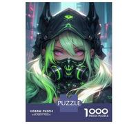 Rompecabezas Difícil para Adultos De 1000 Piezas Cybergoth Demon Girl Anime Rompecabezas para Adultos Juego Familiar Difícil Gran Regalo para Jugar 52x38cm/1000pcs