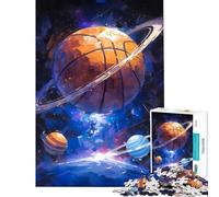 Rompecabezas difícil para Adultos de 1000 Piezas desafío Educativo del Planeta del Baloncesto Juguete de decoración de Pared para Mayores de 14 años 50x75cm