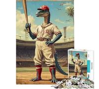 Rompecabezas difícil para Adultos de 1000 Piezas Dino Dugout Legend Divertidas Actividades en casa Montaje de Patrones Juguetes antiestrés para Mayores de 14 años (38x26cm)