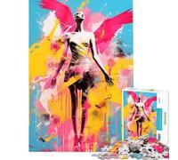 Rompecabezas difícil para Adultos de 1000 Piezas diseño de ángel Graffiti Arte Pop desafío Educativo decoración de Pared Juguete para Mayores de 14 años 38x52cm