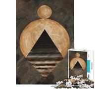 Rompecabezas difícil para Adultos de 1000 Piezas diseño geométrico Eclipse Juguete antiestrés para decoración del hogar desafiante de completar (tamaño 38x26cm)