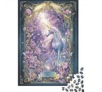 Rompecabezas Difícil para Adultos De 1000 Piezas Enchanted Unicorn Fantasy Art Print Rompecabezas para Adultos Juego Práctico Arte De Pared Regalo De Cumpleaños, Regalos, 52x38cm/1000pcs