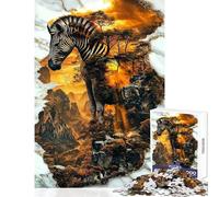 Rompecabezas difícil para Adultos de 1000 Piezas Espíritu de la Sabana Juego práctico Decoración de Pared Decoración del hogar Juguetes Regalos de cumpleaños y únicos (38x52cm)