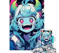 Rompecabezas difícil para Adultos de 1000 Piezas Estilo Anime con diseño de Chica Monstruo Un desafío para Decorar el hogar Juego Familiar para Mayores de 14 años (50x75cm)