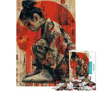 Rompecabezas difícil para Adultos de 1000 Piezas Estilo japonés Ideal para niñas Rompecabezas Relajante para Adultos Que Mejora la Memoria y supone un Reto para completar (tamaño 50x75cm)