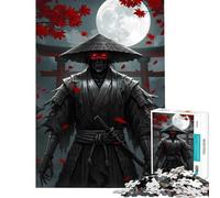 Rompecabezas difícil para Adultos de 1000 Piezas Fantasma Samurai Asesino Ayuda a ejercitar el Cerebro Juguete Educativo para Toda la Familia a Partir de 14 años 38x26cm