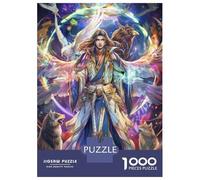 Rompecabezas Difícil para Adultos De 1000 Piezas Fantasy Angel Warrior Art Print Rompecabezas para Adultos Juegos Relajantes Regalo De Cumpleaños Desafío Educativo 52x38cm/1000pcs