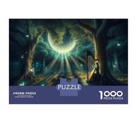 Rompecabezas Difícil para Adultos De 1000 Piezas Fantasy Forest with Harp Player Rompecabezas para Adultos Juegos Relajantes Mejora La Memoria Regalo De Cumpleaños, Regalos, 70x50cm/1000pcs
