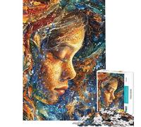 Rompecabezas difícil para Adultos de 1000 Piezas Fascinante Juego Familiar de la Diosa Cósmica Juguete desafiante Excelentes Regalos para Juegos y Actividades Familiares (tamaño 75x50cm)