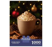 Rompecabezas Difícil para Adultos De 1000 Piezas Festive Hot Chocolate with Gingerbread Cookies Rompecabezas para Adultos Juego Familiar Difícil Gran Regalo para Jugar 70x50cm/1000pcs