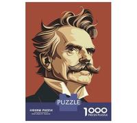 Rompecabezas Difícil para Adultos De 1000 Piezas Friedrich Nietzsche Rompecabezas para Adultos Juegos Relajantes Mejora La Memoria Regalo De Cumpleaños, Regalos, 70x50cm/1000pcs