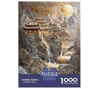 Rompecabezas Difícil para Adultos De 1000 Piezas Golden Japanese Zen Haven Rompecabezas para Adultos Juego De Ingenio Carrera De Velocidad De Manos Desafío Educativo 38x26cm/1000pcs
