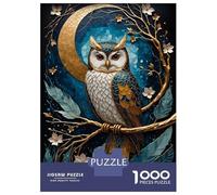 Rompecabezas Difícil para Adultos De 1000 Piezas Golden Owl Kintsugi Rompecabezas para Adultos Juguetes Antiestrés Desafío Educativo De Corte De Precisión 52x38cm/1000pcs