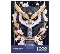 Rompecabezas Difícil para Adultos De 1000 Piezas Golden Owl with Katana Animal Rompecabezas para Adultos Juego Familiar Difícil Gran Regalo para Jugar 70x50cm/1000pcs