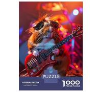 Rompecabezas Difícil para Adultos De 1000 Piezas Guinea Pig Rock Rompecabezas Antiestrés Juguetes De Corte De Precisión Gran Regalo para Jugar 52x38cm/1000pcs