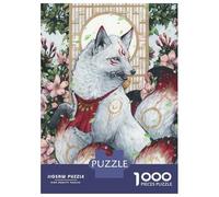 Rompecabezas Difícil para Adultos De 1000 Piezas Inaris Kitsune Rompecabezas para Adultos Juegos Relajantes Regalo De Cumpleaños Desafío Educativo 52x38cm/1000pcs