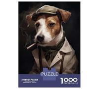 Rompecabezas Difícil para Adultos De 1000 Piezas Jack Russell Terrier Mafia Rompecabezas para Adultos Juego Familiar Difícil Gran Regalo para Jugar 38x26cm/1000pcs