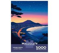 Rompecabezas Difícil para Adultos De 1000 Piezas Jeju City South Korea at Dusk Rompecabezas para Adolescentes Juegos Divertidos Regalos para Mujeres Desafiante De Completar 70x50cm/1000pcs