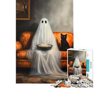 Rompecabezas difícil para Adultos de 1000 Piezas Juego de ingenio con temática de Fantasmas y películas Ideal para una Noche de Cine Juguete desafiante Regalo de cumpleaños o decoración de Pared