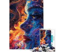 Rompecabezas difícil para Adultos de 1000 Piezas La Belleza de la Diosa cósmica Rompecabezas para Adultos Juegos relajantes Vacaciones en casa Matar el Tiempo Regalo de cumpleaños (Tamaño 38x52cm)