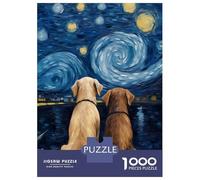 Rompecabezas Difícil para Adultos De 1000 Piezas Labrador Love Couple Rompecabezas para Adultos Juego Familiar Difícil Gran Regalo para Jugar 52x38cm/1000pcs