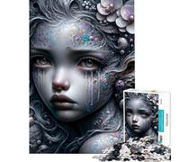 Rompecabezas difícil para Adultos de 1000 Piezas Lágrimas de la Sirena Rompecabezas para Adultos Juguetes de Bricolaje Divertidos y con Humor Un Gran Regalo para los Amantes de los Videojuegos