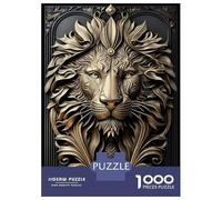 Rompecabezas Difícil para Adultos De 1000 Piezas Legendary Golden Lion Rompecabezas para Adultos Juego Familiar Difícil Gran Regalo para Jugar 70x50cm/1000pcs