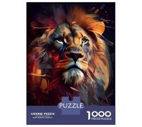 Rompecabezas Difícil para Adultos De 1000 Piezas Lion Painting Rompecabezas para Adultos Juego Familiar Difícil Gran Regalo para Jugar 70x50cm/1000pcs