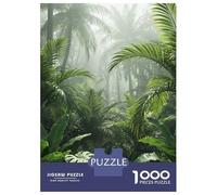 Rompecabezas Difícil para Adultos De 1000 Piezas Lush Tropical Rainforest Scene Rompecabezas para Adultos Juguetes De Bricolaje Mejora La Memoria Desafiante De Completar 70x50cm/1000pcs