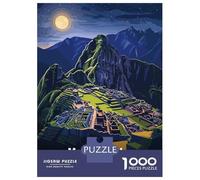 Rompecabezas Difícil para Adultos De 1000 Piezas Machu Picchu Night View Rompecabezas para Adultos Juegos Relajantes Mejora La Memoria Regalo De Cumpleaños, Regalos, 38x26cm/1000pcs