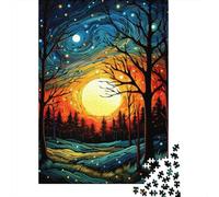 Rompecabezas Difícil para Adultos De 1000 Piezas Magical Forest Sunset Rompecabezas para Adultos Juego Práctico Arte De Pared Regalo De Cumpleaños, Regalos, 70x50cm/1000pcs
