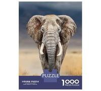 Rompecabezas Difícil para Adultos De 1000 Piezas Majestic Elephant Portrait Rompecabezas para Adultos Juguetes Antiestrés Desafío Educativo De Corte De Precisión 70x50cm/1000pcs