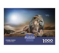 Rompecabezas Difícil para Adultos De 1000 Piezas Majestic Lion Resting on A Rock Rompecabezas para Adultos Juegos Relajantes Regalo De Cumpleaños Desafío Educativo 70x50cm/1000pcs