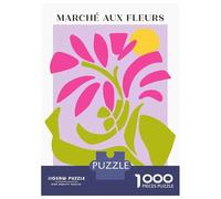 Rompecabezas Difícil para Adultos De 1000 Piezas Marche Aux Fleurs Print Rompecabezas para Adultos Juguetes Antiestrés Desafío Educativo De Corte De Precisión 38x26cm/1000pcs