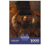 Rompecabezas Difícil para Adultos De 1000 Piezas Moses and The Commandments Rompecabezas para Adultos Juego De Ingenio Carrera De Velocidad De Manos Desafío Educativo 70x50cm/1000pcs
