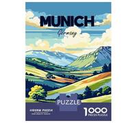 Rompecabezas Difícil para Adultos De 1000 Piezas Munich Germany Landscape Travel Rompecabezas Antiestrés Juguetes De Corte De Precisión Gran Regalo para Jugar 52x38cm/1000pcs