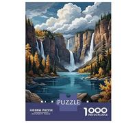 Rompecabezas Difícil para Adultos De 1000 Piezas Nahanni Lake Canada Landscape Rompecabezas Juego Práctico Una Obra De Arte Regalos para Amigos Y Familiares 70x50cm/1000pcs