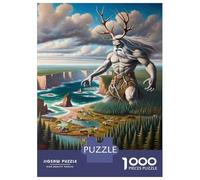 Rompecabezas Difícil para Adultos De 1000 Piezas Nature's Guardian The Majestic Forest Spirit Rompecabezas para Adultos Juegos Relajantes Difícil Desafío Educativo Difícil 70x50cm/1000pcs