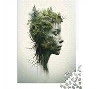 Rompecabezas Difícil para Adultos De 1000 Piezas Nature's Harmony Forest Fusion Art Rompecabezas Antiestrés Juguetes De Corte De Precisión Gran Regalo para Jugar 70x50cm/1000pcs