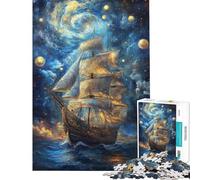 Rompecabezas difícil para Adultos de 1000 Piezas Navegando por el Cosmos Juego Familiar desafiante Juguetes Excelentes Regalos para Juegos y Actividades Familiares (tamaño 38x26cm)